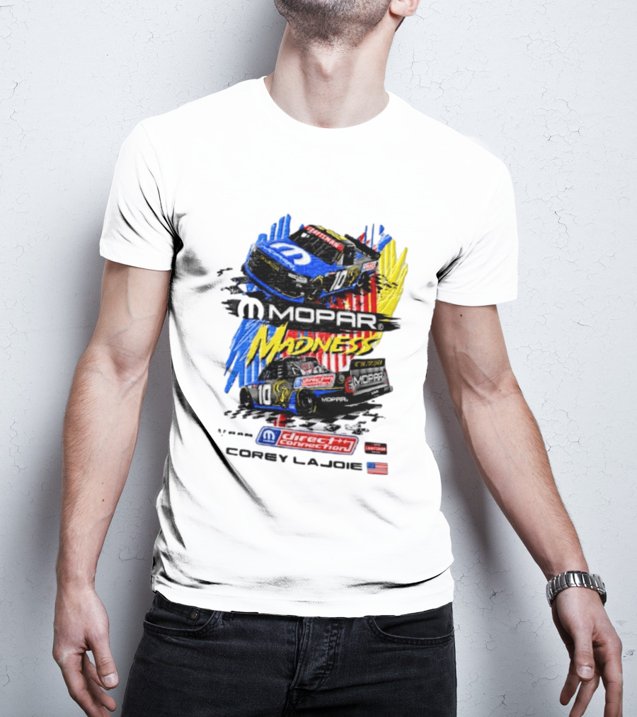Kaulig Racing Corey LaJoie Mopar Madness 10 Direct Connection NASCAR 2023 T-Shirt