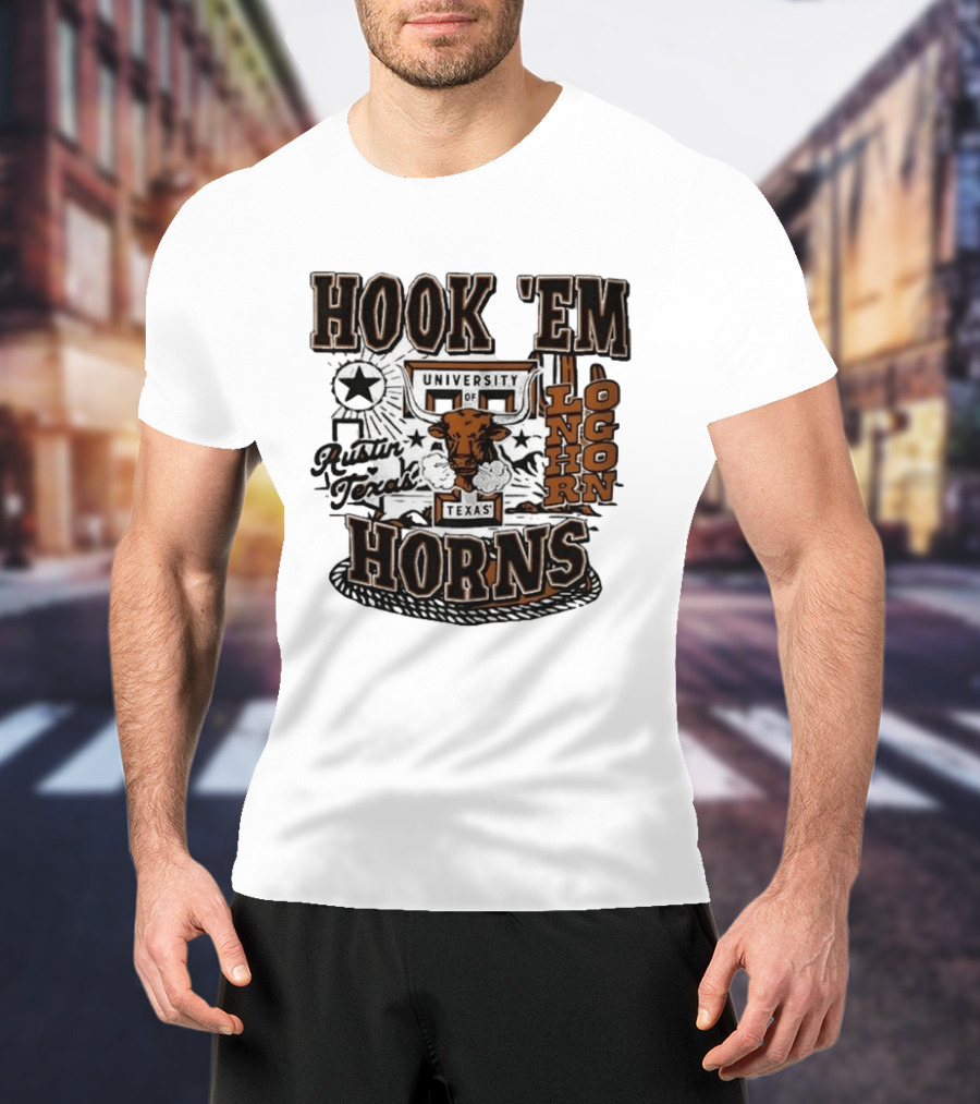 Hook 'Em Horns University Of Texas Austin Longhorns Texas T-Shirt