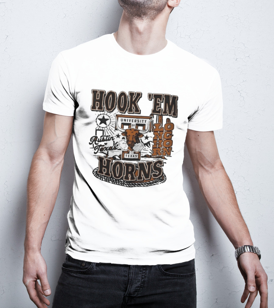 Hook 'Em Horns University Of Texas Austin Longhorns Texas T-Shirt