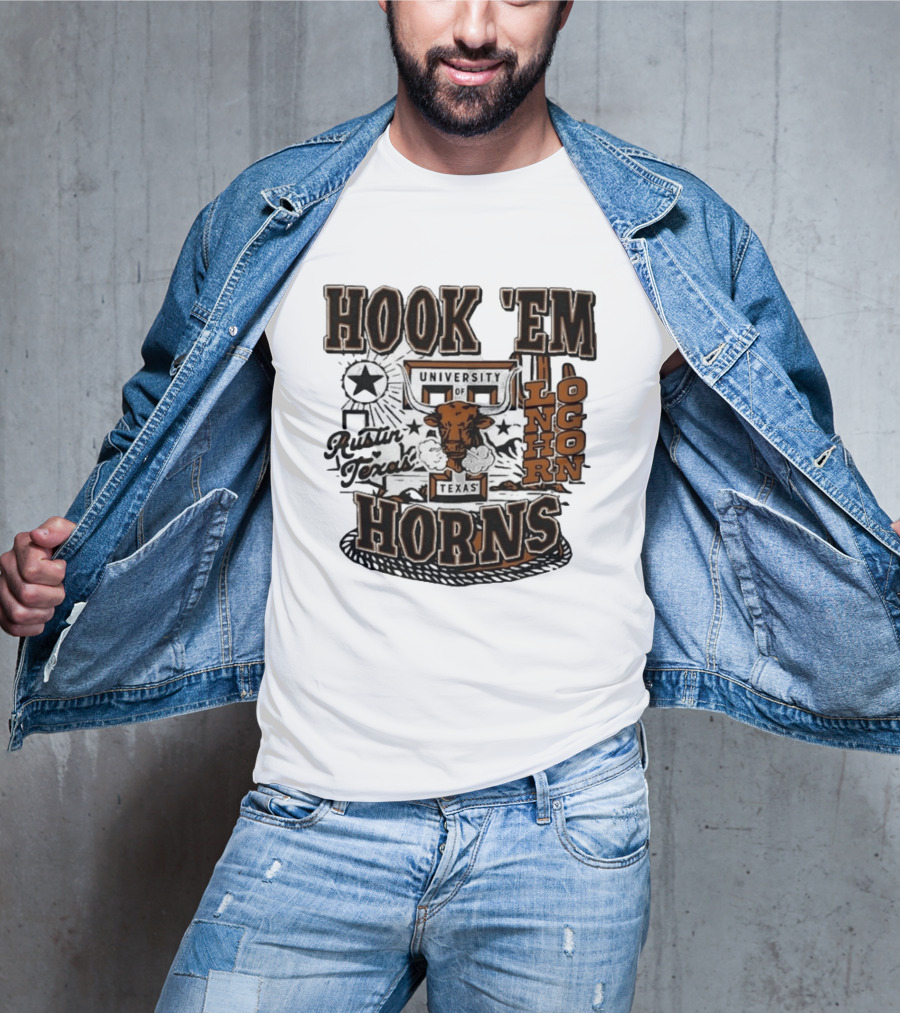 Hook 'Em Horns University Of Texas Austin Longhorns Texas T-Shirt