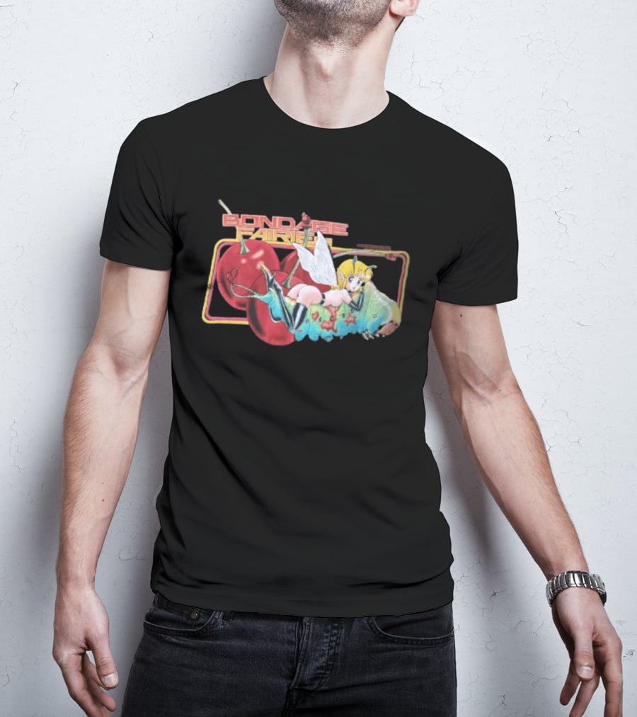 Bondage Fairies Anime Fairy On Caterpillar With Cherries T-Shirt