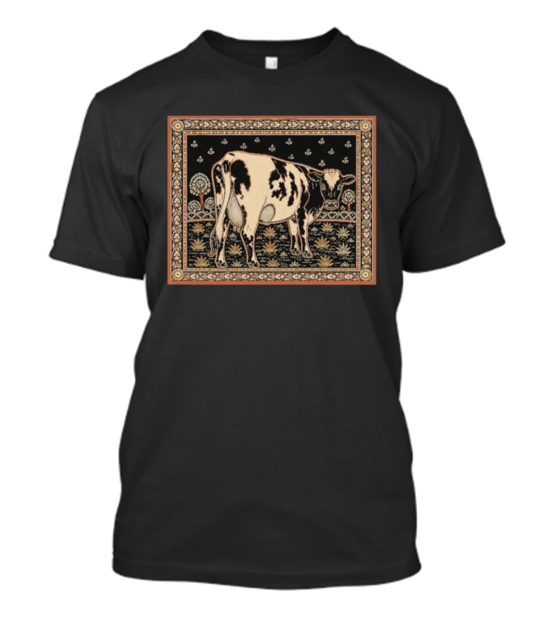 Atom Heart Mother Cow Psychedelic Vintage Tapestry T-Shirt