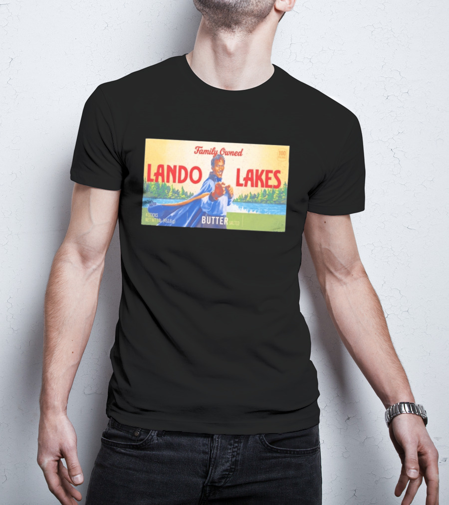 Family Owned Lando Lakes Butter Star Wars Mashup T-Shirt