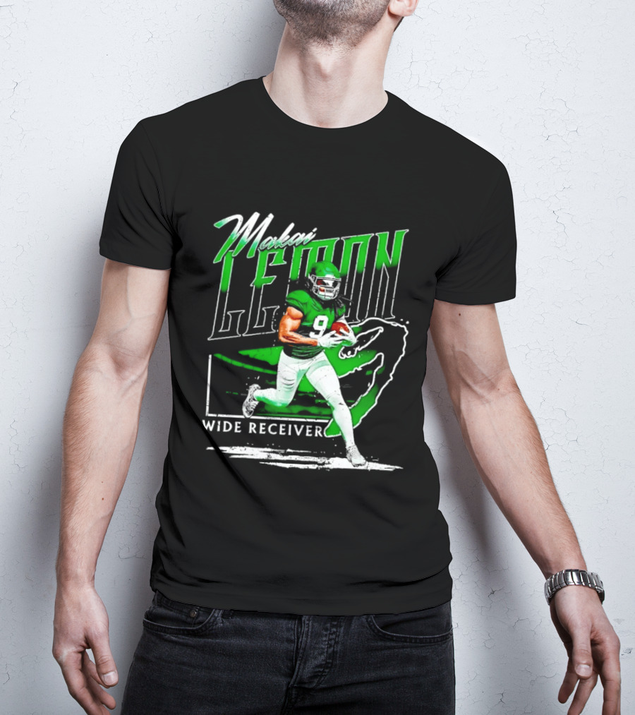 Makai Lemon New York Jets Wide Receiver 9 Football T-Shirt
