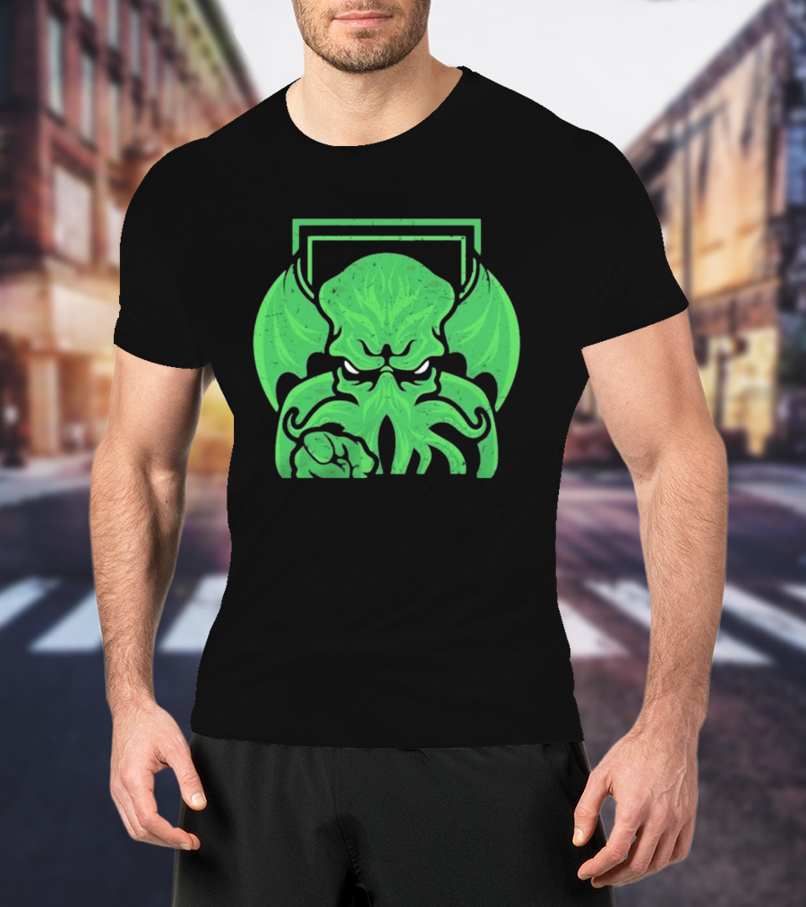 I Want Cthulhu YOU To Obey Commanding Green Creature T-Shirt