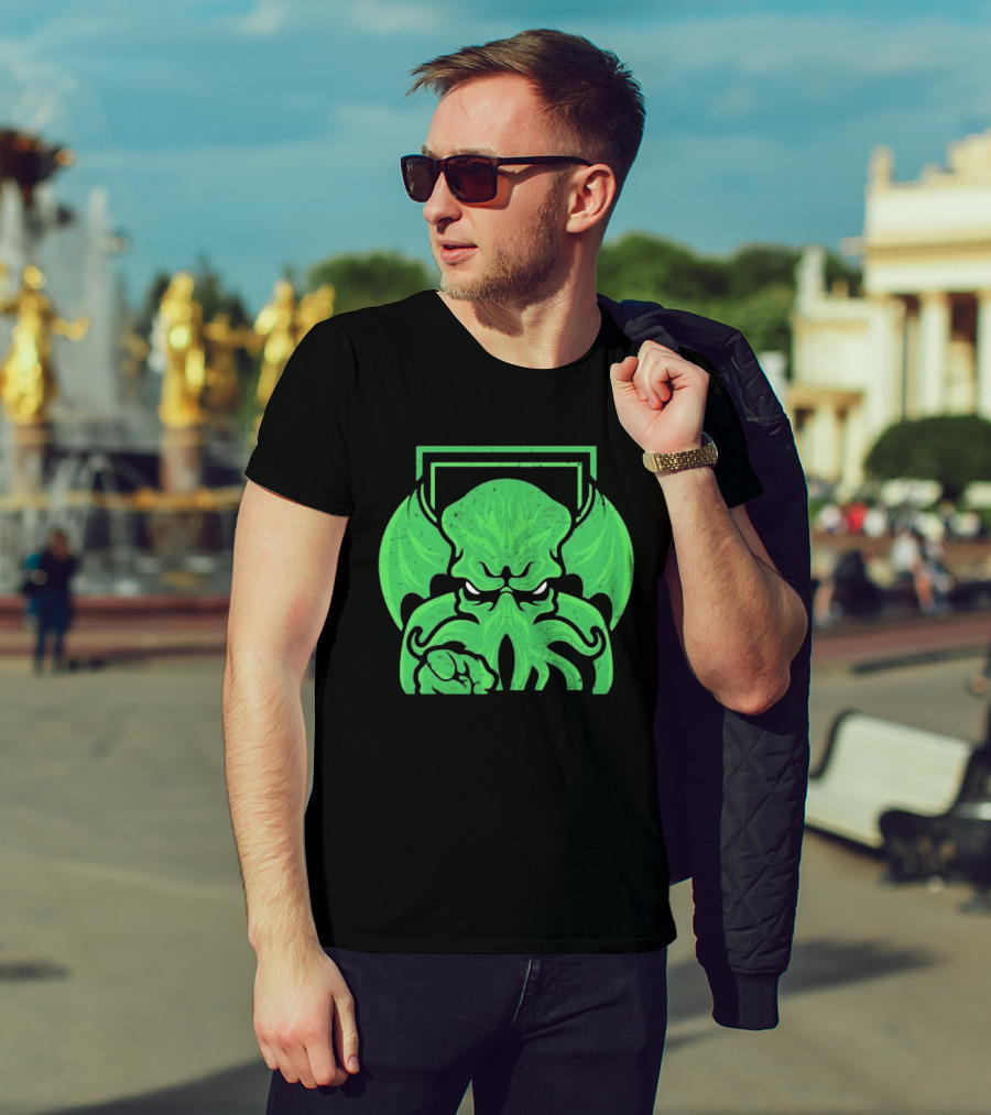 I Want Cthulhu YOU To Obey Commanding Green Creature T-Shirt