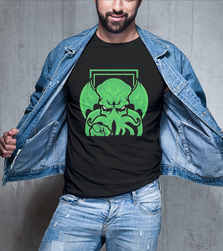I Want Cthulhu YOU To Obey Commanding Green Creature T-Shirt
