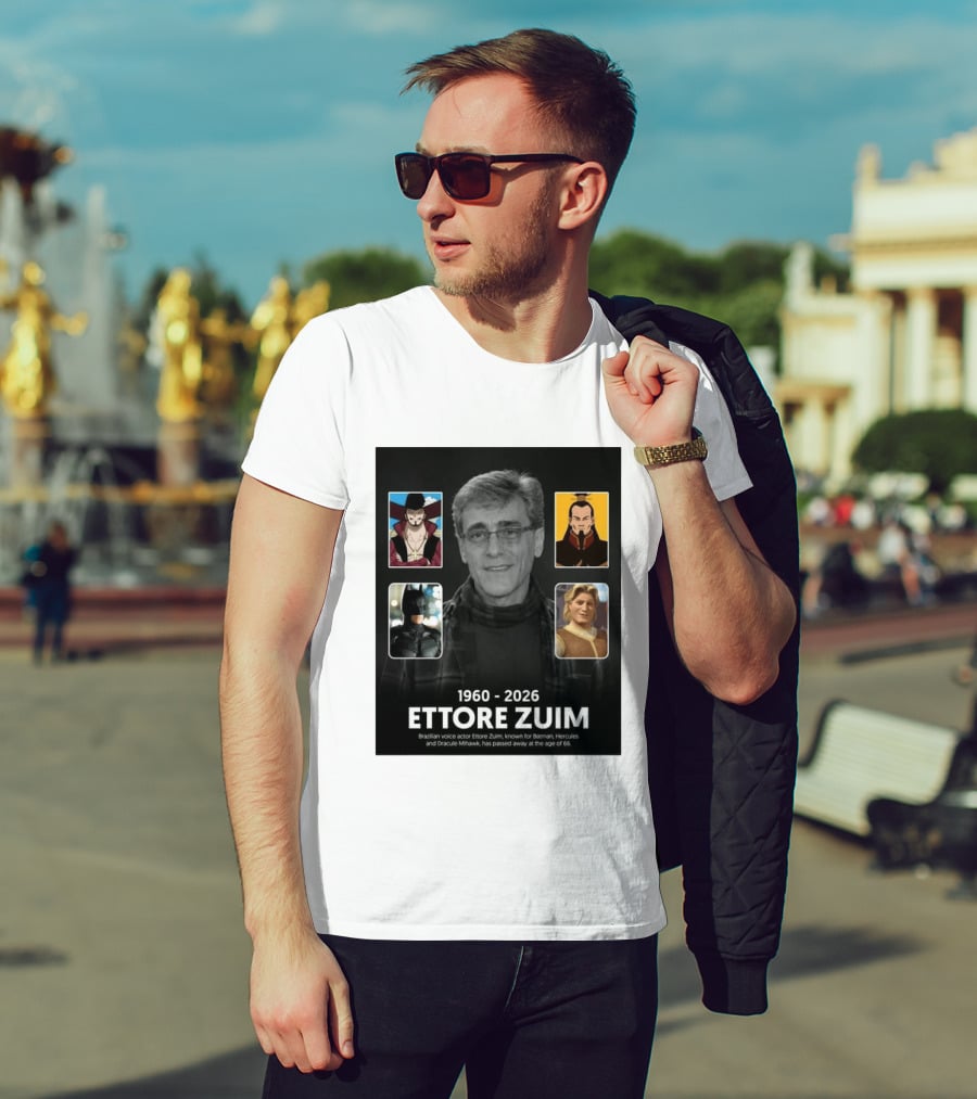 1960 2026 Ettore Zuim Batman Hercules Dracula Mihawk Voice Actor T-Shirt