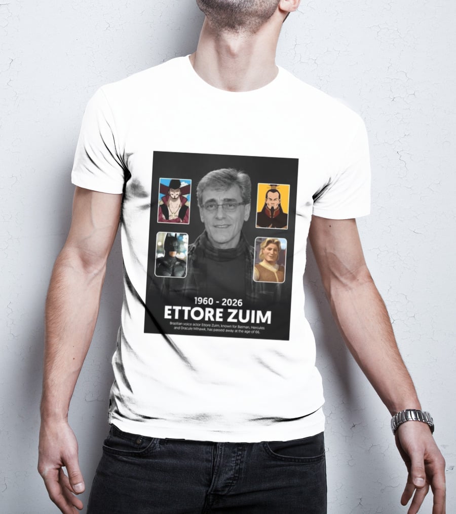 1960 2026 Ettore Zuim Batman Hercules Dracula Mihawk Voice Actor T-Shirt