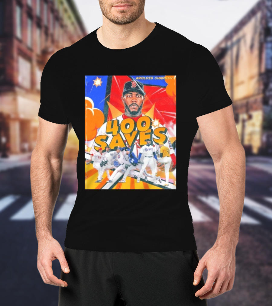 Aroldis Chapman MLB 400 Saves Record Pitcher Highlights T-Shirt