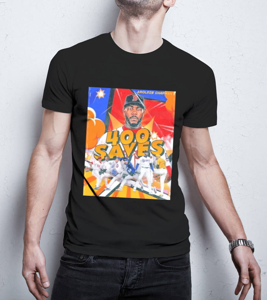 Aroldis Chapman MLB 400 Saves Record Pitcher Highlights T-Shirt