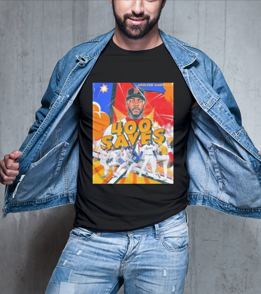 Aroldis Chapman MLB 400 Saves Record Pitcher Highlights T-Shirt