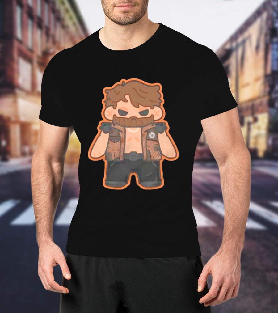 Jaden Newman Pookie Newman Cartoon Vest Bearded T-Shirt