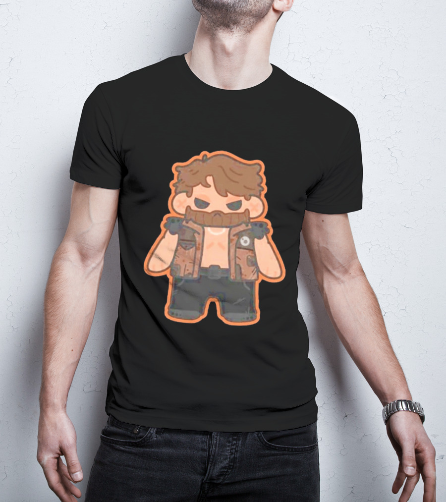 Jaden Newman Pookie Newman Cartoon Vest Bearded T-Shirt