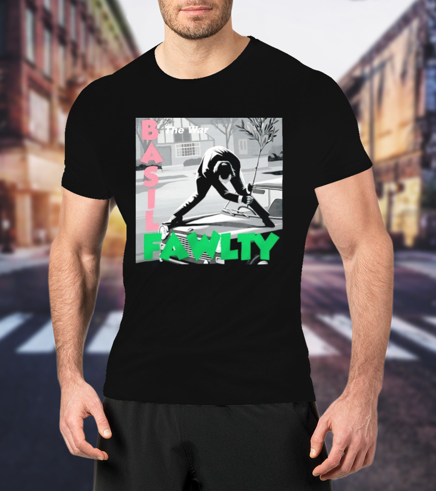Basil Fawlty The War John Cleese British Comedy Iconic Scene T-Shirt
