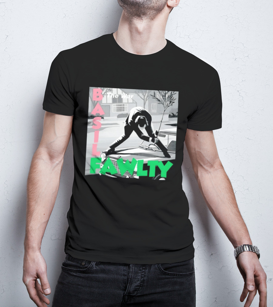 Basil Fawlty The War John Cleese British Comedy Iconic Scene T-Shirt