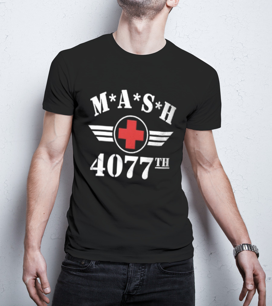 MASH 4077th Red Cross Emblem Military Series T-Shirt
