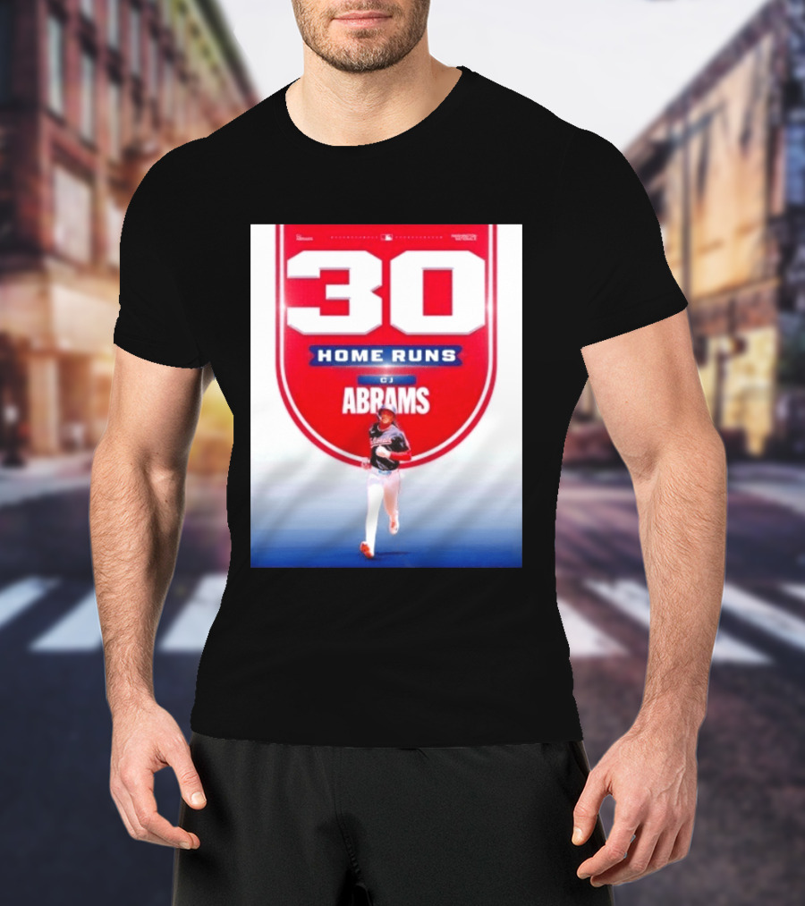 30 Home Runs CJ Abrams Washington Nationals T-Shirt