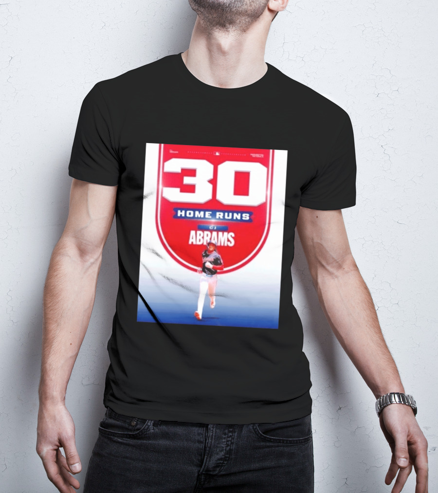 30 Home Runs CJ Abrams Washington Nationals T-Shirt
