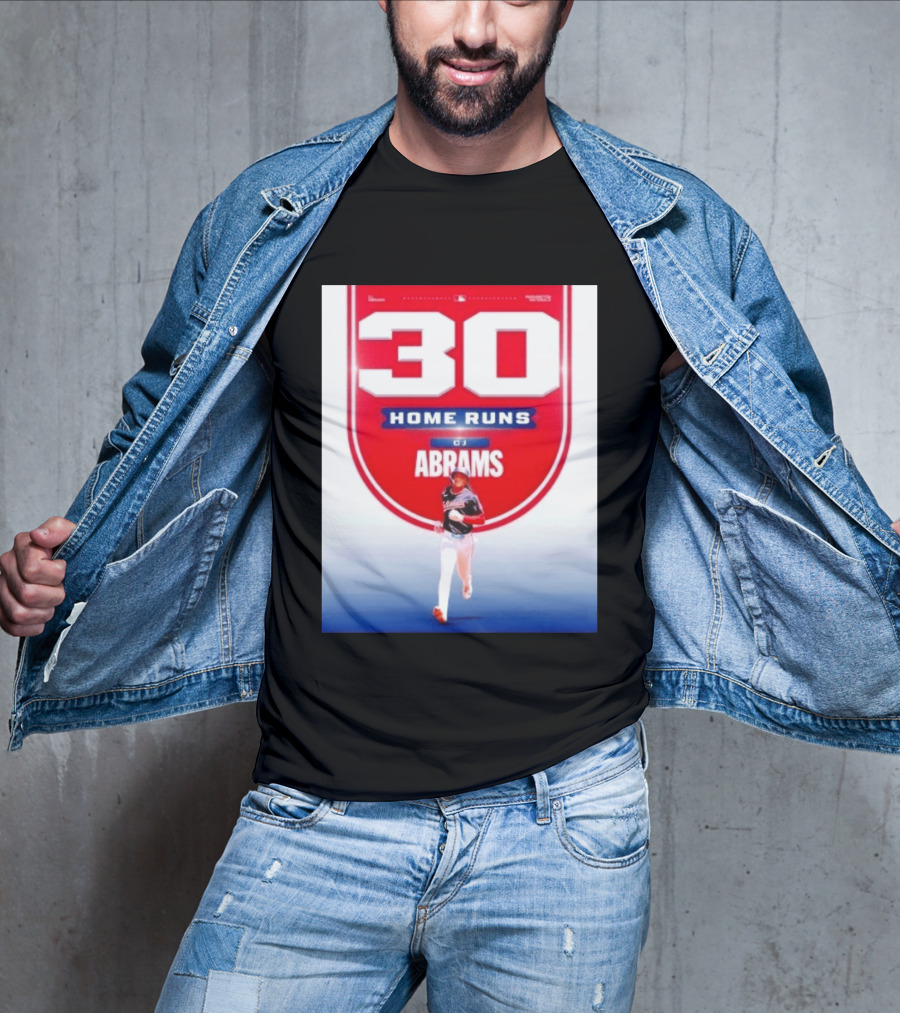 30 Home Runs CJ Abrams Washington Nationals T-Shirt