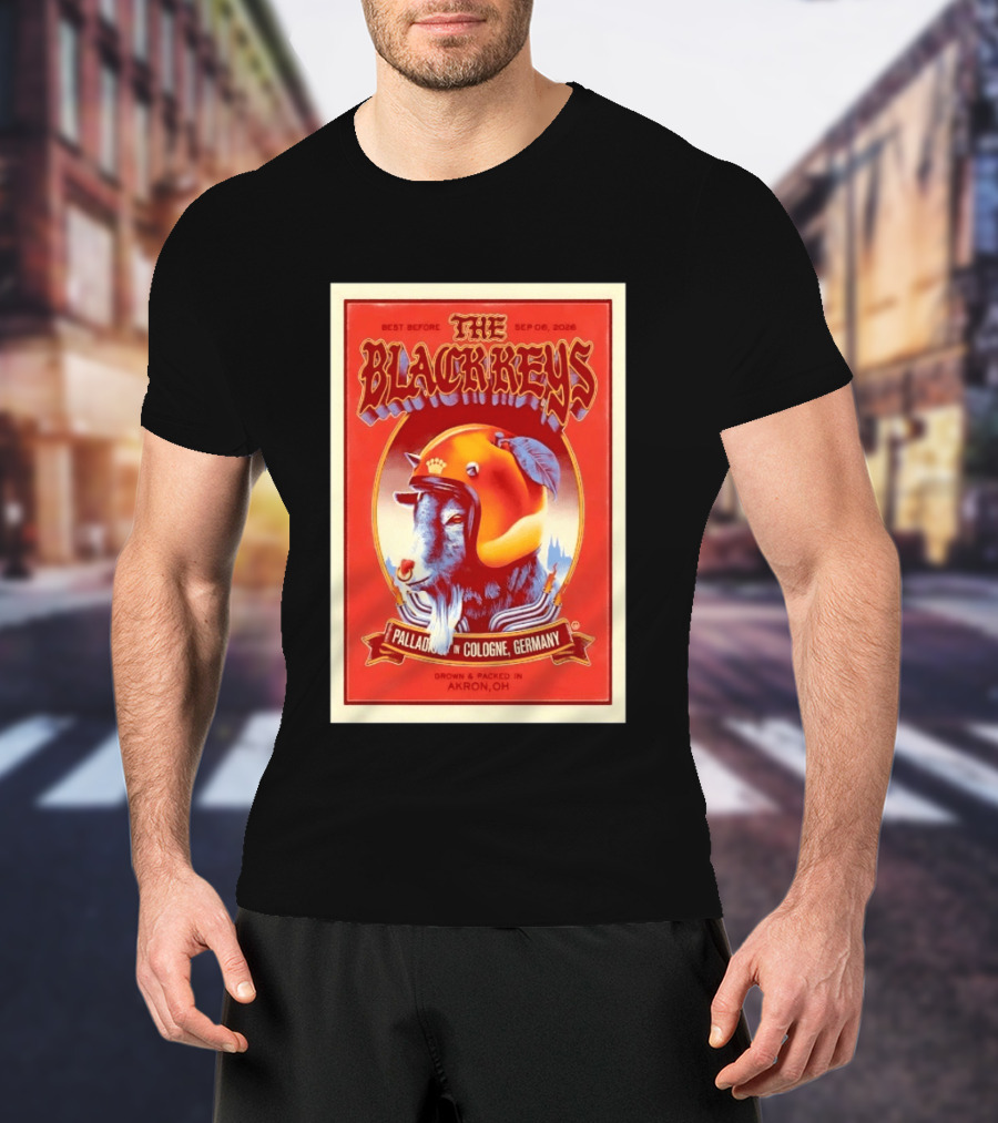 The Black Keys Palladium In Cologne Germany Concert September 6 2026 Akron OH T-Shirt