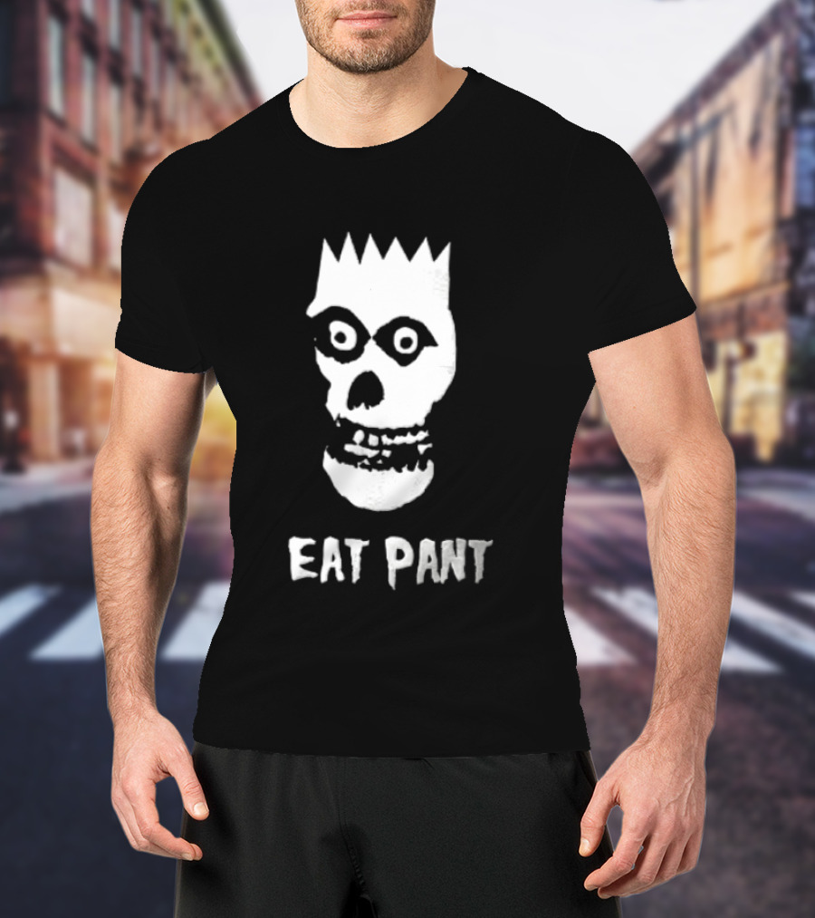 Misfits The Ghost Mashup EAT PANT Skull Head T-Shirt