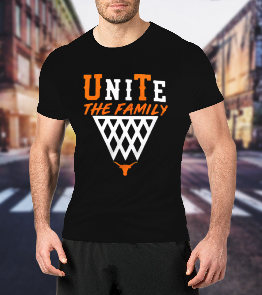 Unite The Family Mohamed Bamba Texas Longhorns Basketball Motif T-Shirt