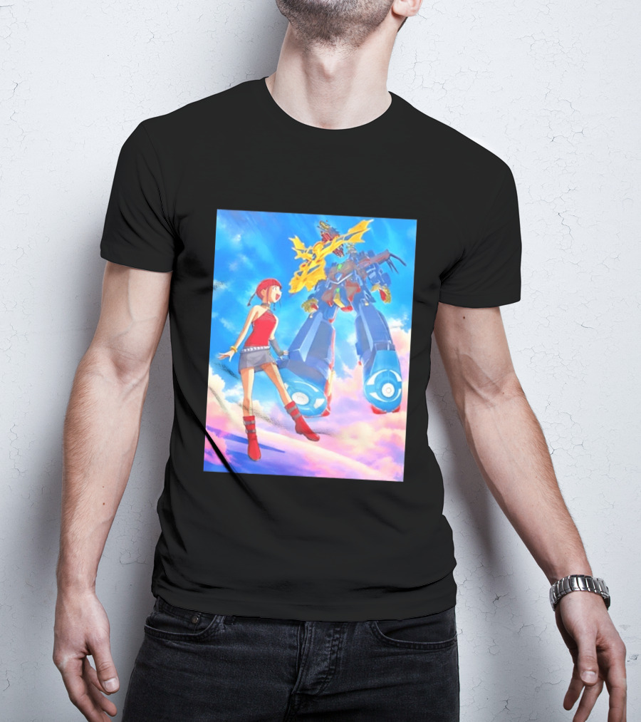 Dorothy Wayneright With The Big O Mecha From The Big O Anime Series T-Shirt