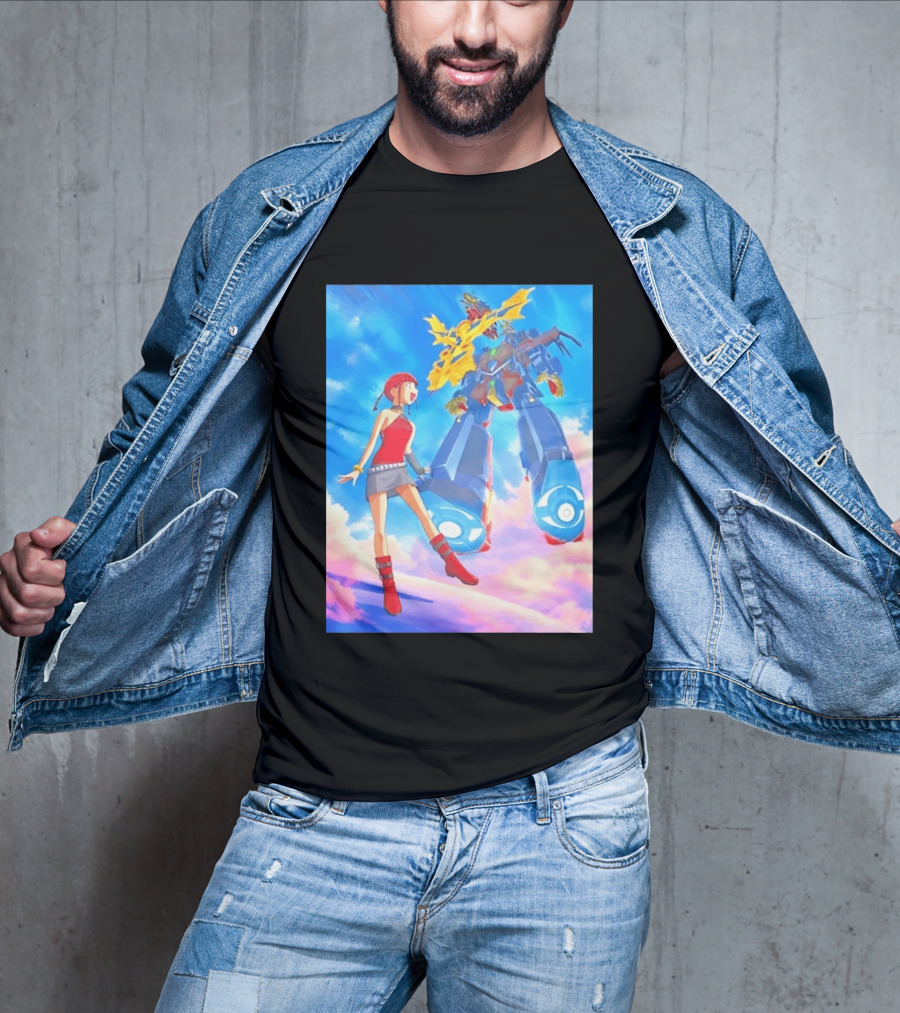 Dorothy Wayneright With The Big O Mecha From The Big O Anime Series T-Shirt