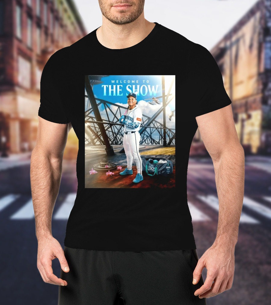 Welcome To The Show Michael Arroyo Mariners 50th Anniversary Baseball T-Shirt