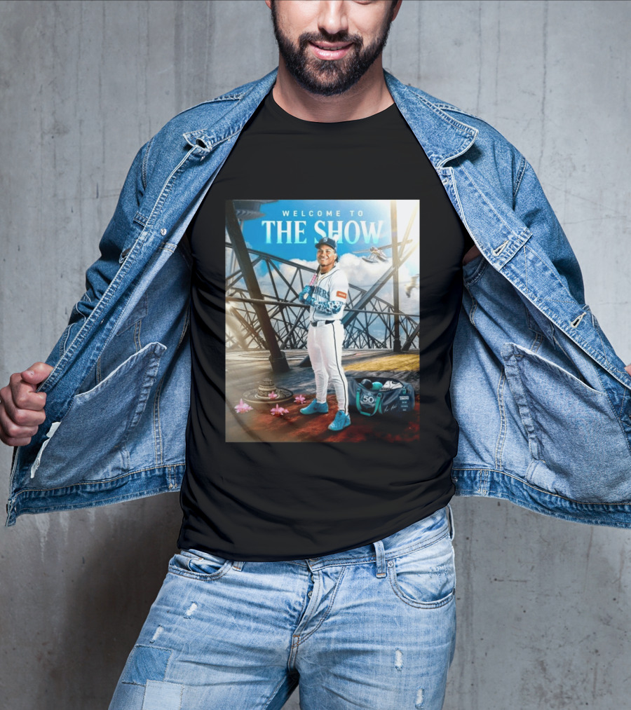 Welcome To The Show Michael Arroyo Mariners 50th Anniversary Baseball T-Shirt