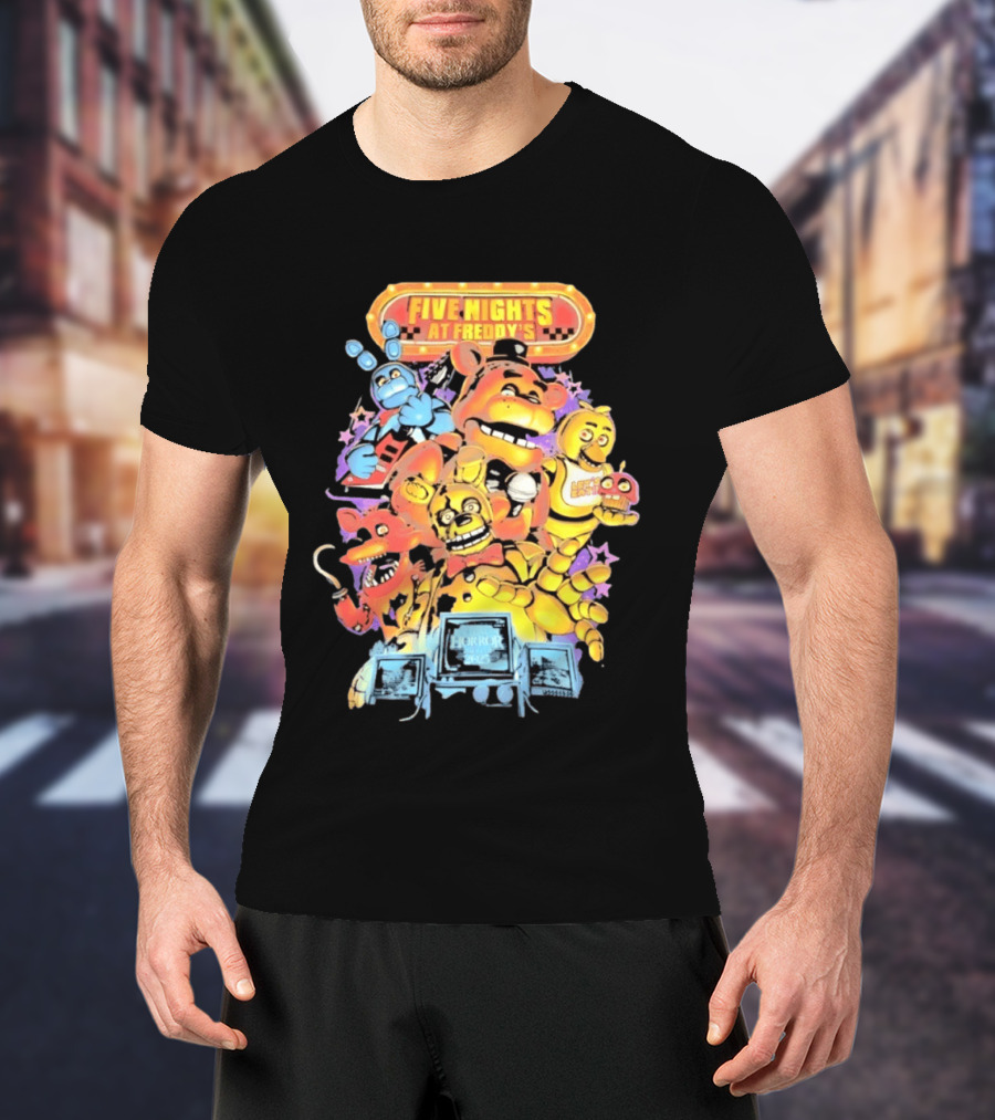 Five Nights At Freddy's Horror Nights 2023 Animatronic Characters T-Shirt