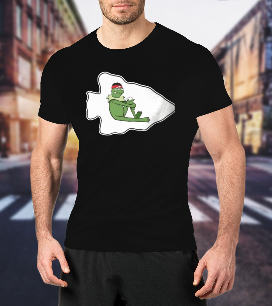 Patrick Mahomes Kansas City Chiefs Crying Kermit Meme T-Shirt