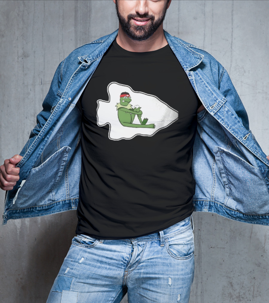 Patrick Mahomes Kansas City Chiefs Crying Kermit Meme T-Shirt