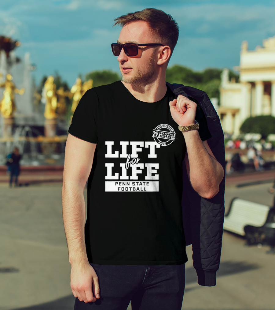 Penn State Football Lift For Life Uplifting Athletes 2026 Initiative T-Shirt