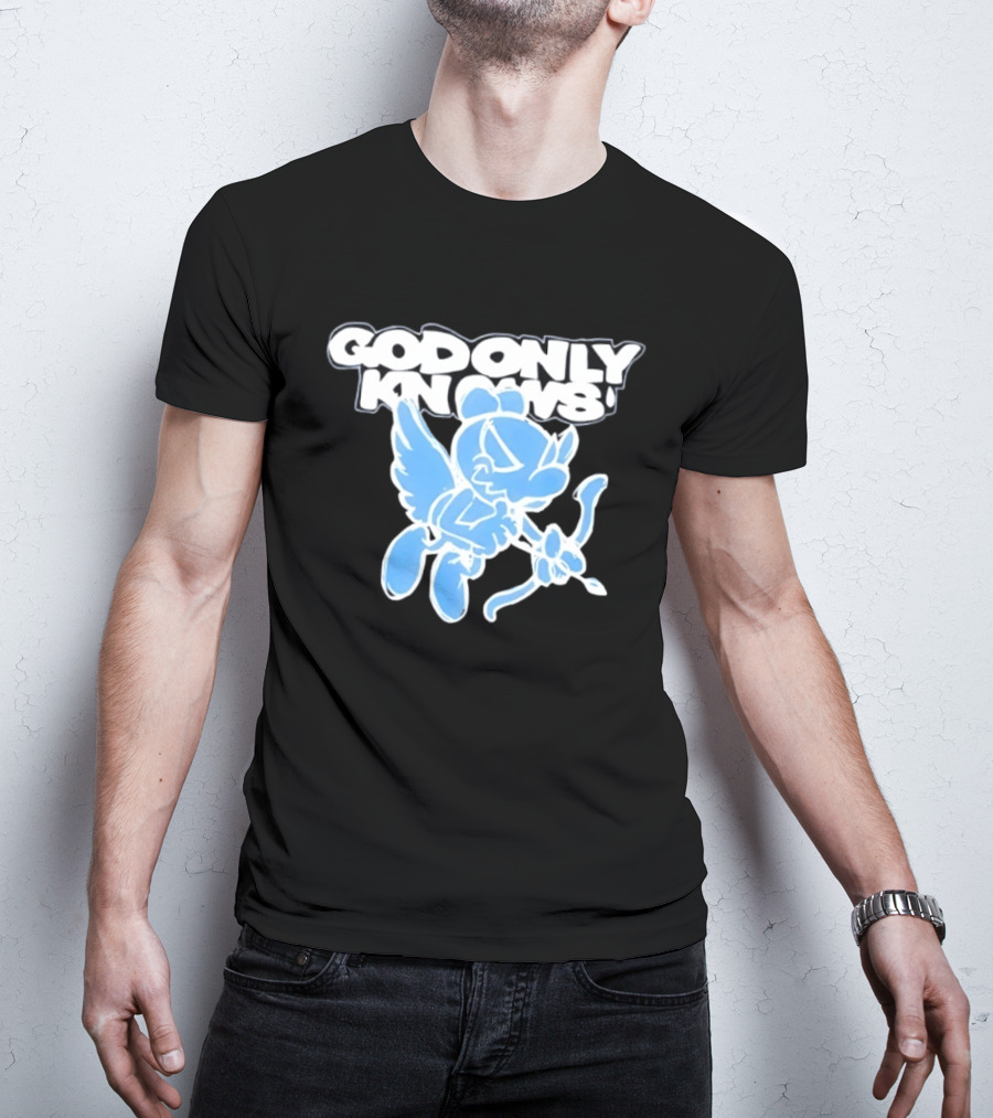 God Only Knows Blue Cupid Angel Streetwear T-Shirt