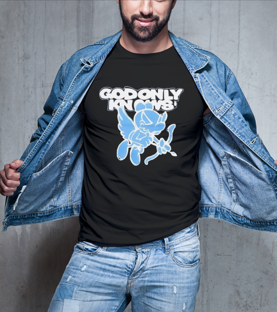 God Only Knows Blue Cupid Angel Streetwear T-Shirt