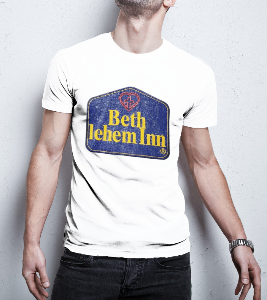 Bethlehem Inn Heart With Cross Christian T-Shirt
