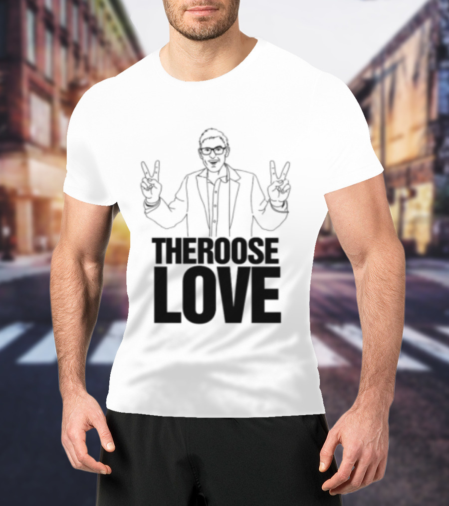 Choose Love Store Louis Theroux Choose Love Peace Sign Gesture T-Shirt
