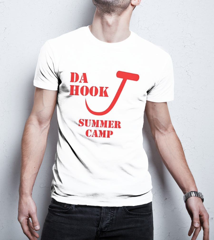 Da Hook Summer Camp Fishing Vacation Outdoor Experience T-Shirt