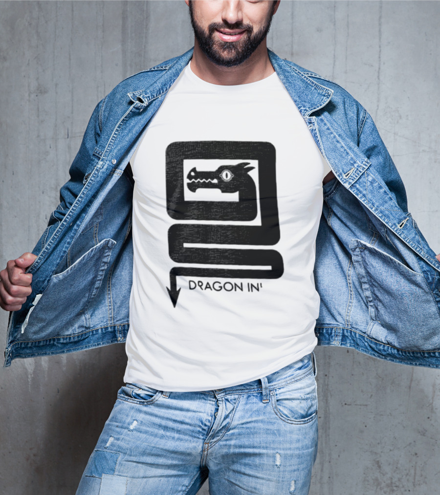 Dragon Ink Snake Head Mythical Creature T-Shirt