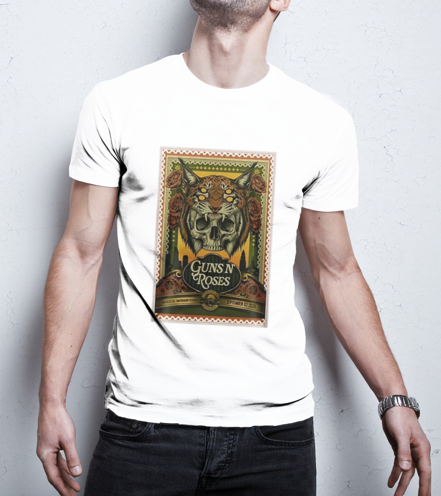 Guns N' Roses San Diego Snapdragon Stadium September 02 2026 Concert Skull And Jaguarr T-Shirt
