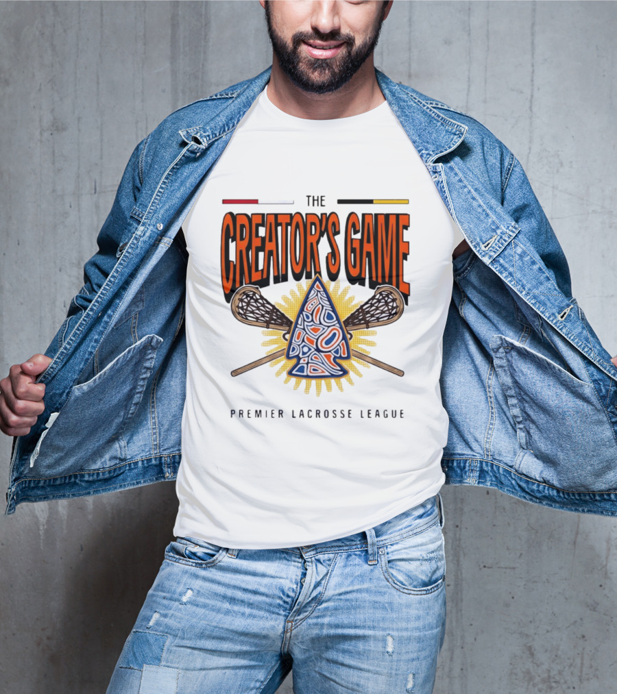 The Creator's Game Premier Lacrosse League Iconic Lacrosse Sticks T-Shirt