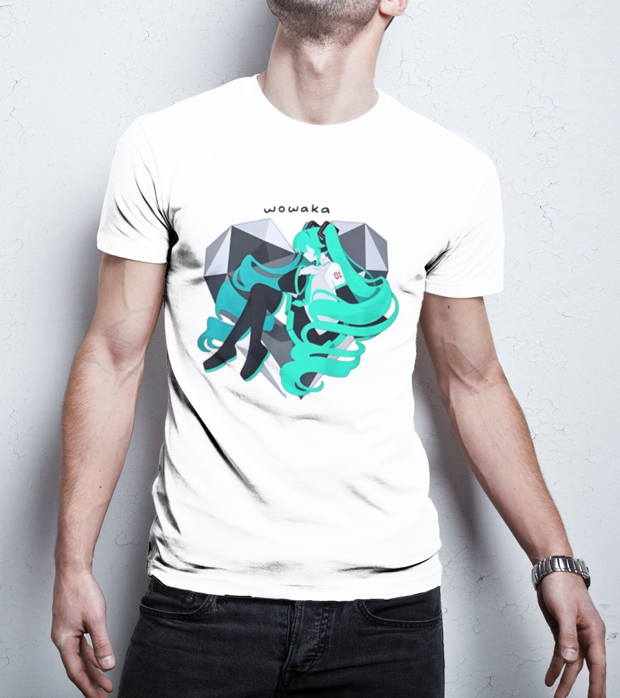 Wowaka 01 Hatsune Miku Heart Vocaloid Anime T-Shirt