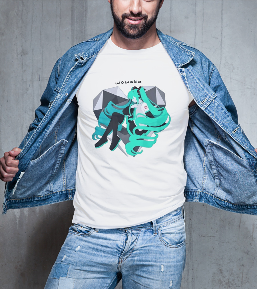 Wowaka 01 Hatsune Miku Heart Vocaloid Anime T-Shirt