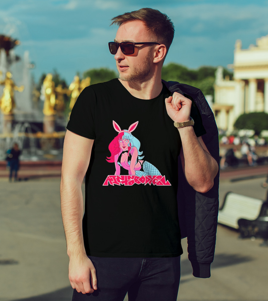 Ain't Nobody Anime Aesthetic Bunny Girl Vibrant Neon T-Shirt