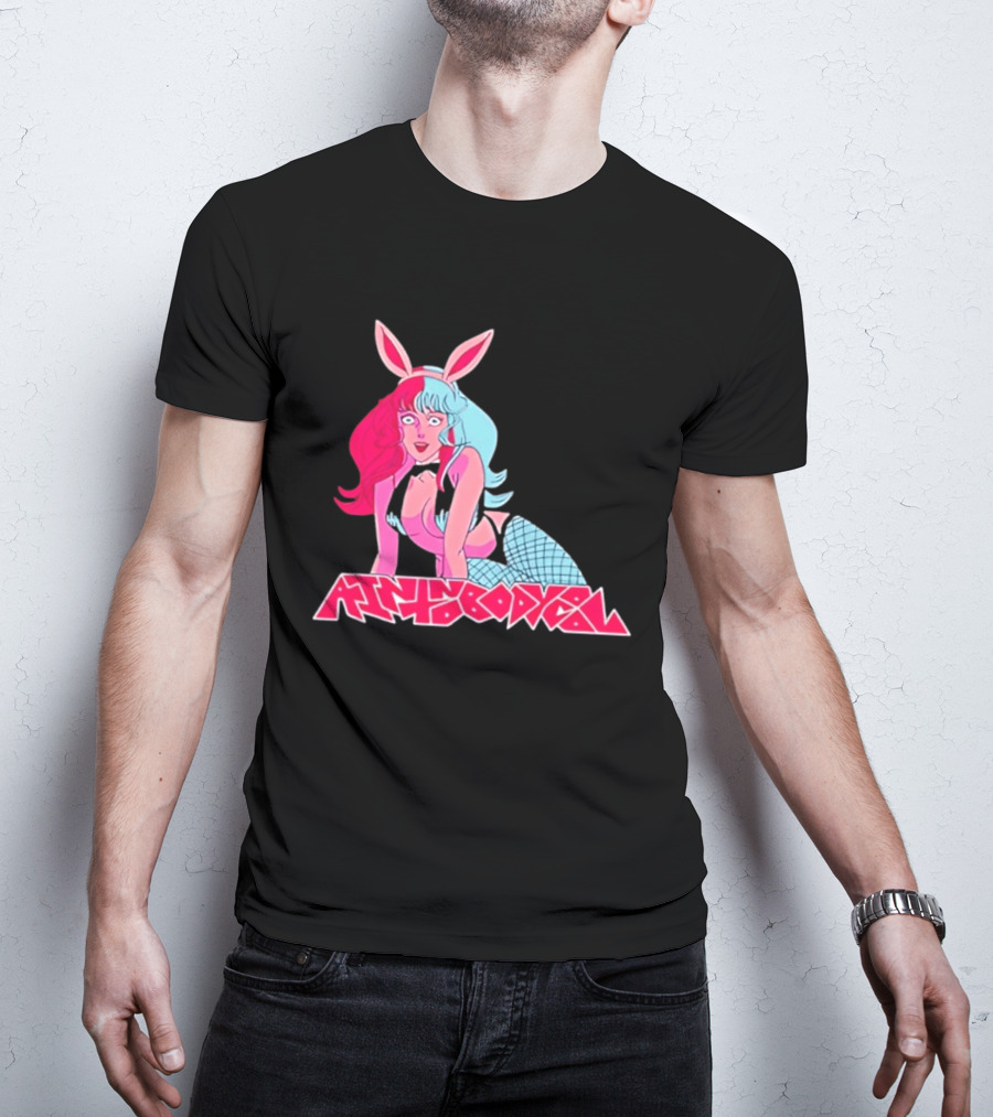Ain't Nobody Anime Aesthetic Bunny Girl Vibrant Neon T-Shirt