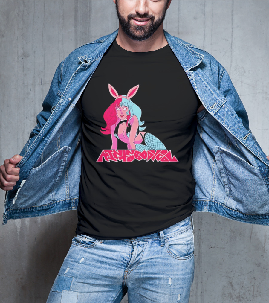 Ain't Nobody Anime Aesthetic Bunny Girl Vibrant Neon T-Shirt
