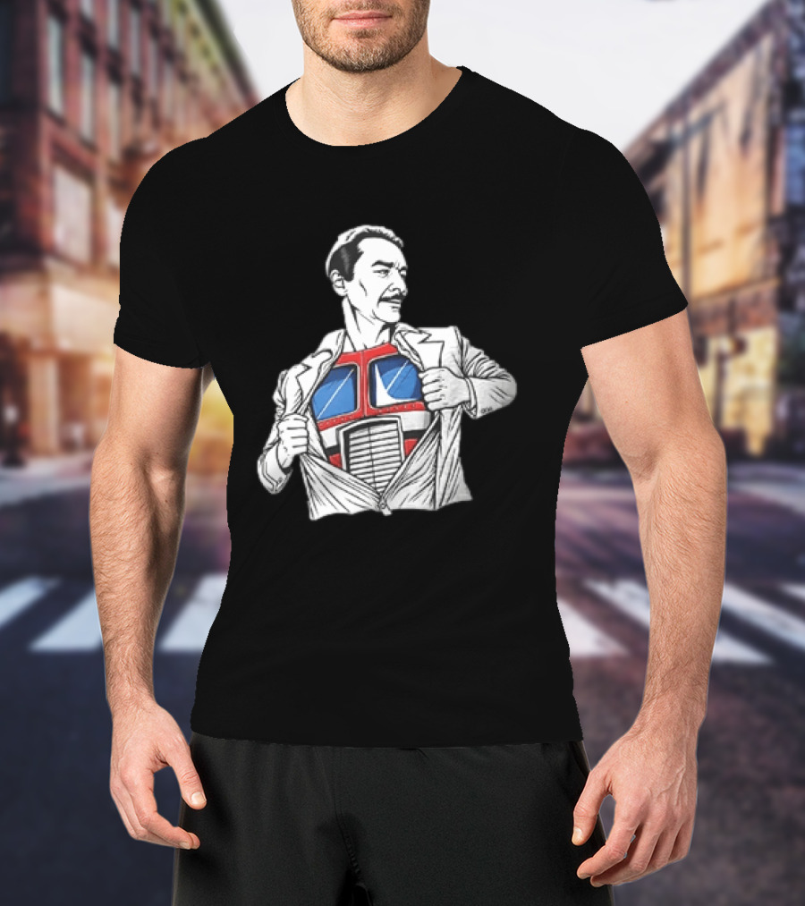 Optimus Prime Transformers Hidden Chest Transformation Reveal T-Shirt