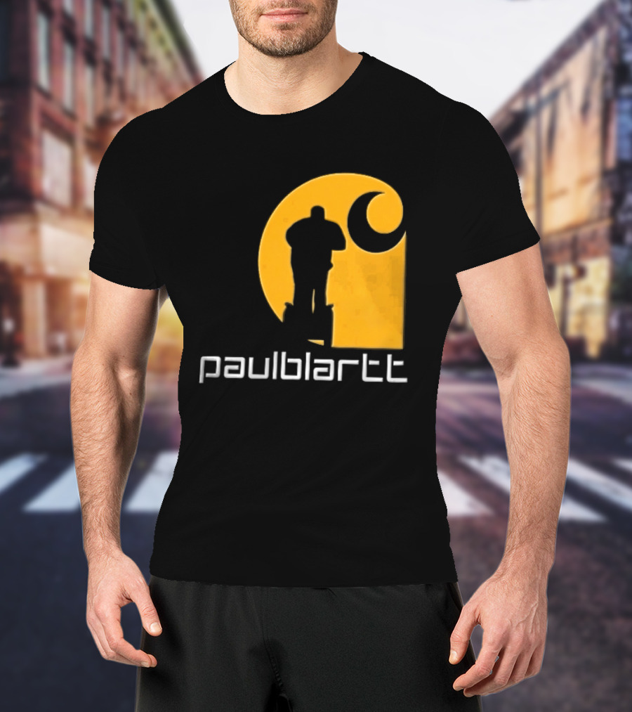 Paulblartt Security Guard Segway Yellow Swirl T-Shirt
